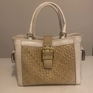 Woven Coach purse